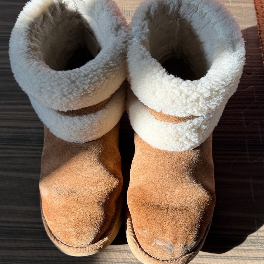 UGG Tan and Cream Winter Boots